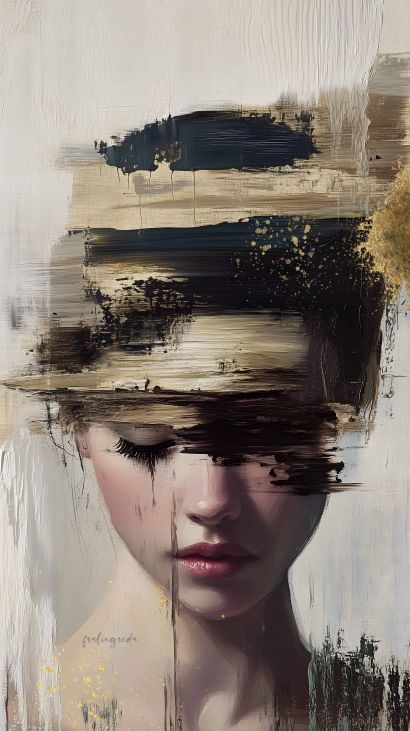 “In volto scolpita l’anima muta”   - a Digital Art Artowrk by fralingreda.art